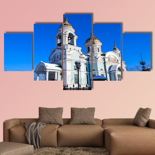 Church of Sergius of Radonezh, Nizhny Tagil in the Russia  canvas wall art