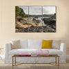 Paria coco on an overcast day,princcipe island,sao tome and principe, Africa Multi panel canvas wall art