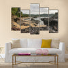 Paria coco on an overcast day,princcipe island,sao tome and principe, Africa Multi panel canvas wall art