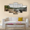 Paria coco on an overcast day,princcipe island,sao tome and principe, Africa Multi panel canvas wall art