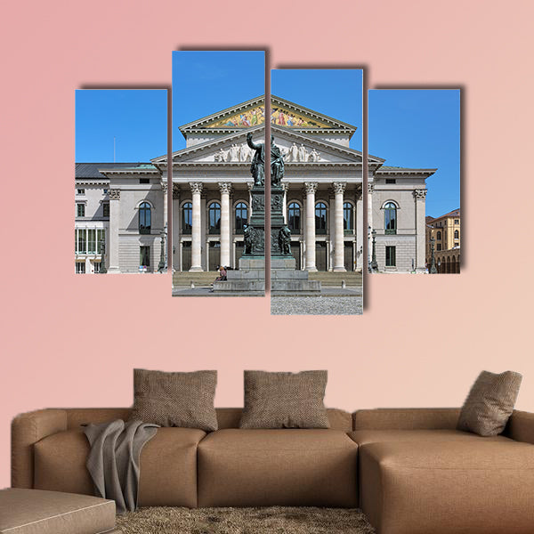 National Theater and Max I Joseph Monument in Munich, Germany wall art