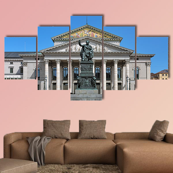 National Theater and Max I Joseph Monument in Munich, Germany wall art