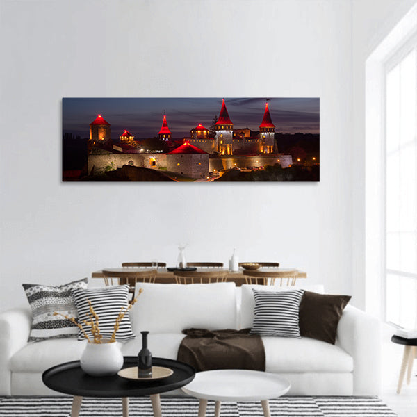 Castle in Kamyanets-Podilsky  Ukraine panoramic canvas wall art
