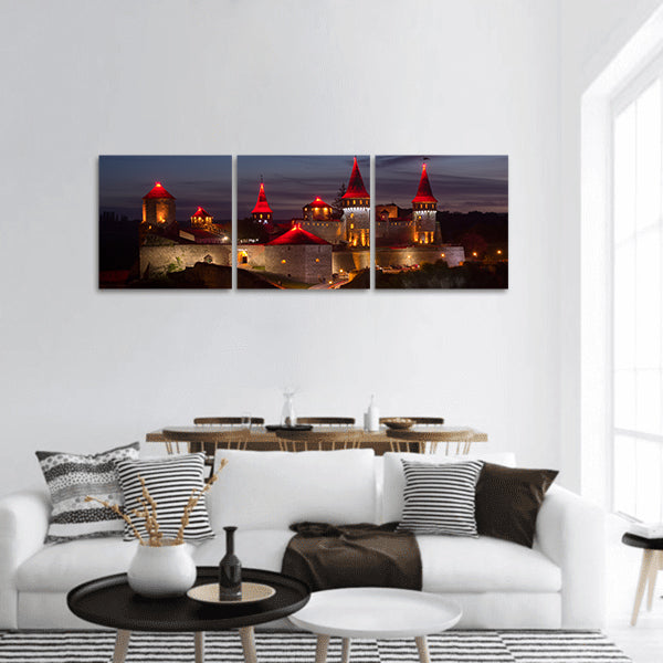 Castle in Kamyanets-Podilsky  Ukraine panoramic canvas wall art
