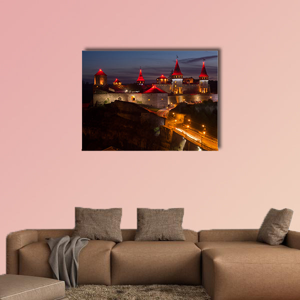 Castle in Kamyanet, Podilsky, Ukraine multi panel canvas wall art