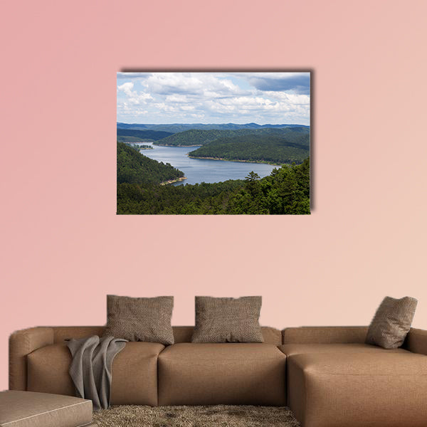 A warm afternoon at Broken Bow Lake in Oklahoma, USA Multi panel canvas wall art