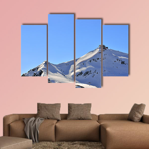 Switzerland Landscape: Schilthorn Peak multi panel canvas wall art