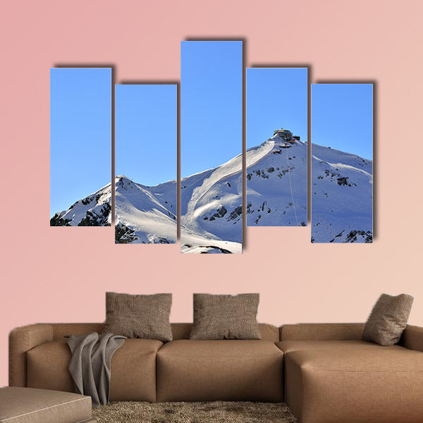 Switzerland Landscape: Schilthorn Peak multi panel canvas wall art