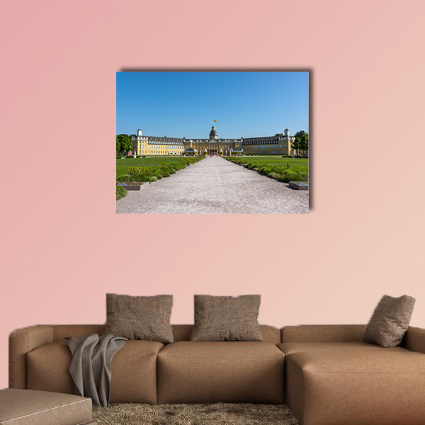 Karlsruhe Palace Center of City Germany Castle Schloss Architecture Park multi panel canvas wall art