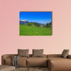 View from the foot of Mt. Stanserhorn in Switzerland multi panel canvas wall art