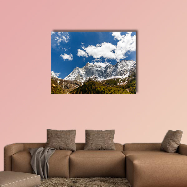 Mount Siguniang - four sister mountains in Sichuan China Multi panel canvas wall art