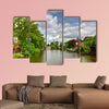 Minnewater Park and Minnewater Lake in the old city of Bruges, canvas wall art