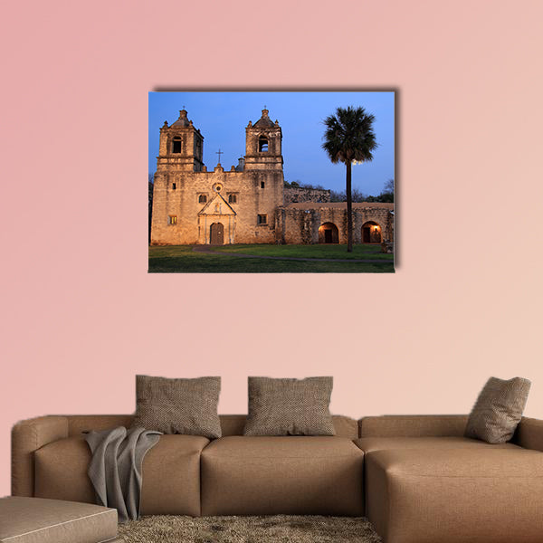Mission Concepcion, San Antonio Missions National Historical Park, Texas multi panel canvas wall art
