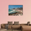 Copacabana Beach Full of People on Hot Summer Day in Rio de Janeiro multi panel canvas wall art