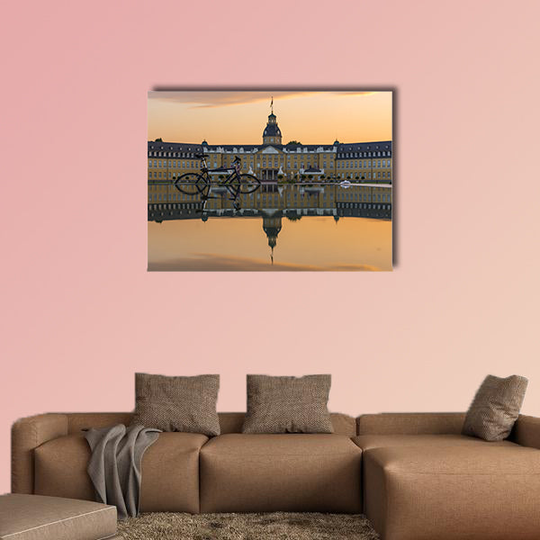 Karlsruhe Palace Center of City Germany Castle Schloss Architecture Park multi panel canvas wall art