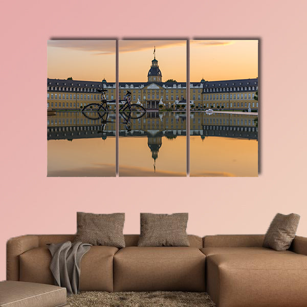 Karlsruhe Palace Center of City Germany Castle Schloss Architecture Park multi panel canvas wall art