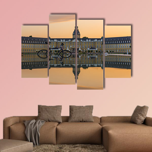 Karlsruhe Palace Center of City Germany Castle Schloss Architecture Park multi panel canvas wall art