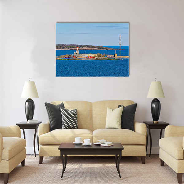 Small island Harmaja (Grahara) in Gulf of Finland Multi panel canvas wall art