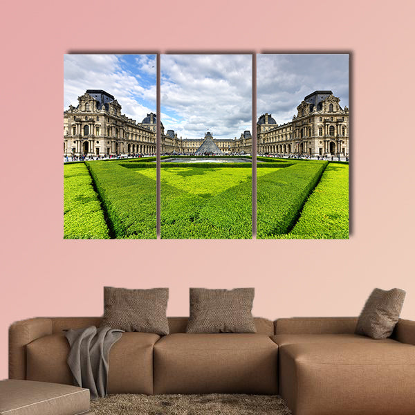 The Louvre Museum is the world's largest museum in Paris, France wall art