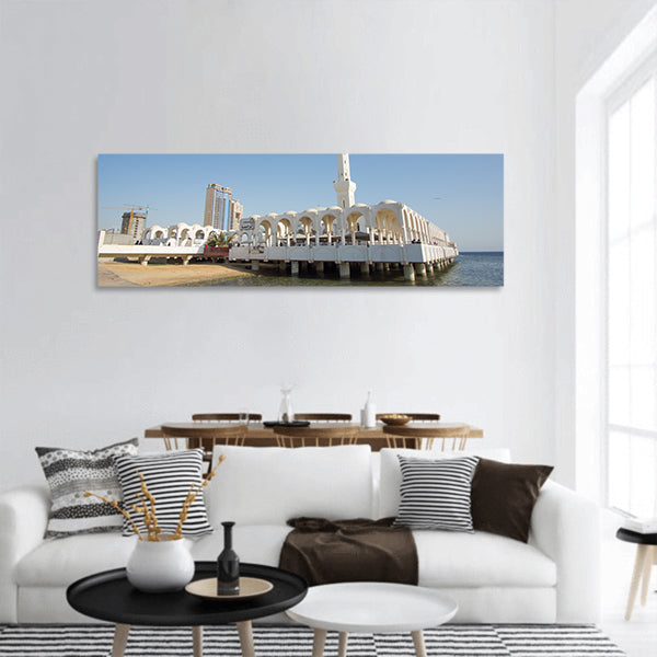 Floating Mosque panoramic canvas wall art