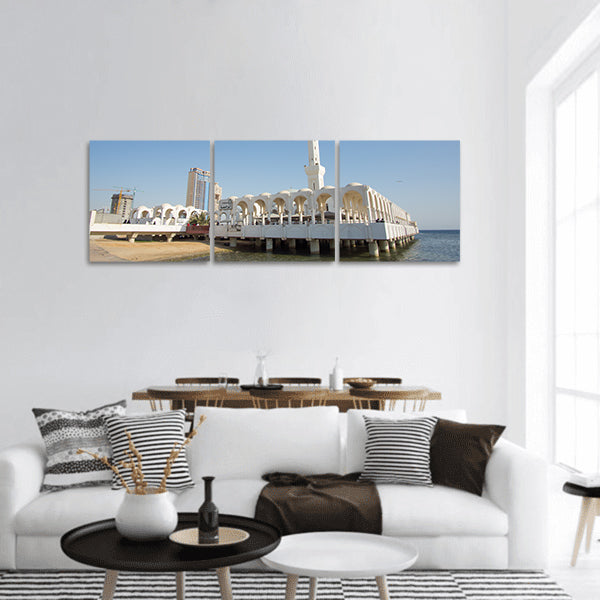 Floating Mosque panoramic canvas wall art