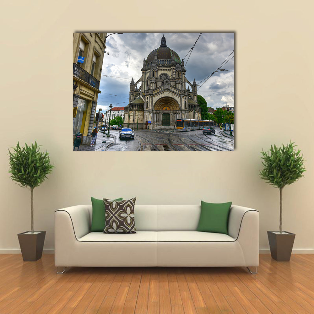 Saint Mary’s Royal Church in Brussels Belgium Multi Panel Canvas Wall Art
