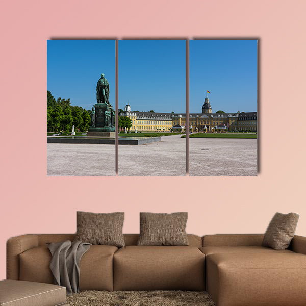 Karlsruhe Palace Center of City Germany Castle Schloss multi panel canvas wall art