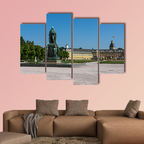 Karlsruhe Palace Center of City Germany Castle Schloss multi panel canvas wall art