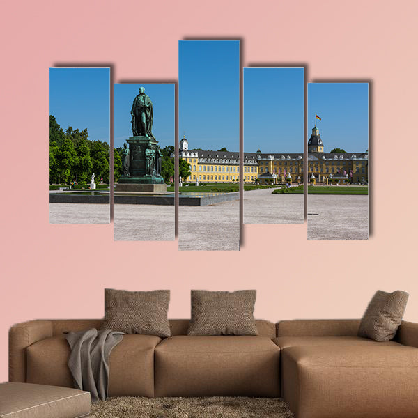 Karlsruhe Palace Center of City Germany Castle Schloss multi panel canvas wall art