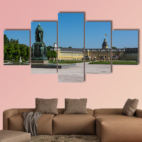 Karlsruhe Palace Center of City Germany Castle Schloss multi panel canvas wall art