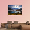 View of lake near Potrerillos and Andes mountains in summer day wall art