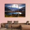 View of lake near Potrerillos and Andes mountains in summer day wall art