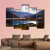 View of lake near Potrerillos and Andes mountains in summer day wall art