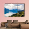 Mountain & Reflection Lake of New Zealand multi panel canvas wall art