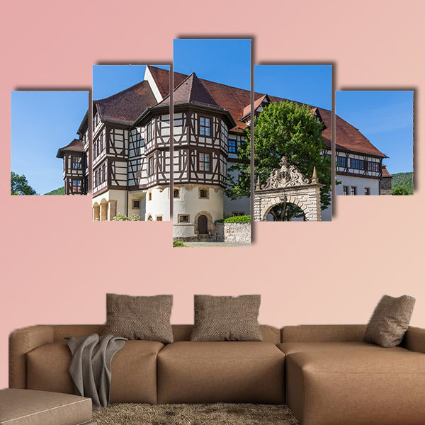 Castle in Bad Urach in Germany multi panel canvas wall art