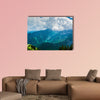 Wonderful aerial view of the mountains Multi panel canvas wall art