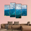 Wonderful aerial view of the mountains Multi panel canvas wall art