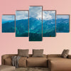 Wonderful aerial view of the mountains Multi panel canvas wall art