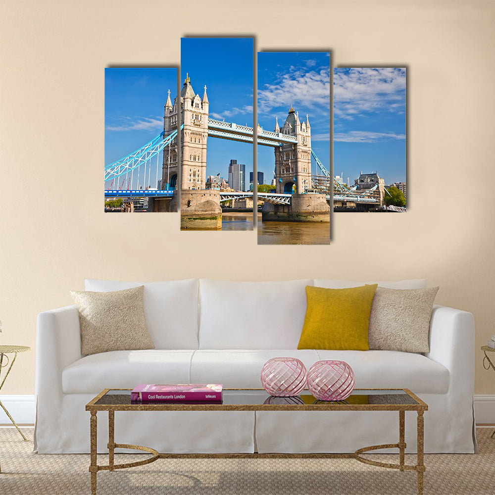 Tower Bridge in London, UK Multi panel canvas wall art