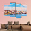 Lisbon, Portugal skyline on the Tagus River multi panel canvas wall art