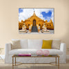 Swe Taw Myat, Buddha Tooth Relic Pagoda, Yangon Myanmar Multi panel canvas wall art