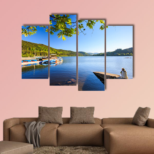 Lake Titisee Neustadt in the Black Forest, Germany multi panel canvas wall art
