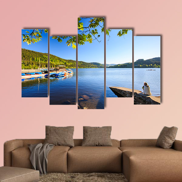 Lake Titisee Neustadt in the Black Forest, Germany multi panel canvas wall art