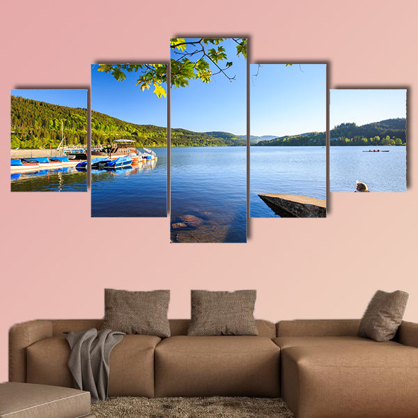 Lake Titisee Neustadt in the Black Forest, Germany multi panel canvas wall art