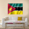 Vector national flag of Mozambique Multi panel canvas wall art