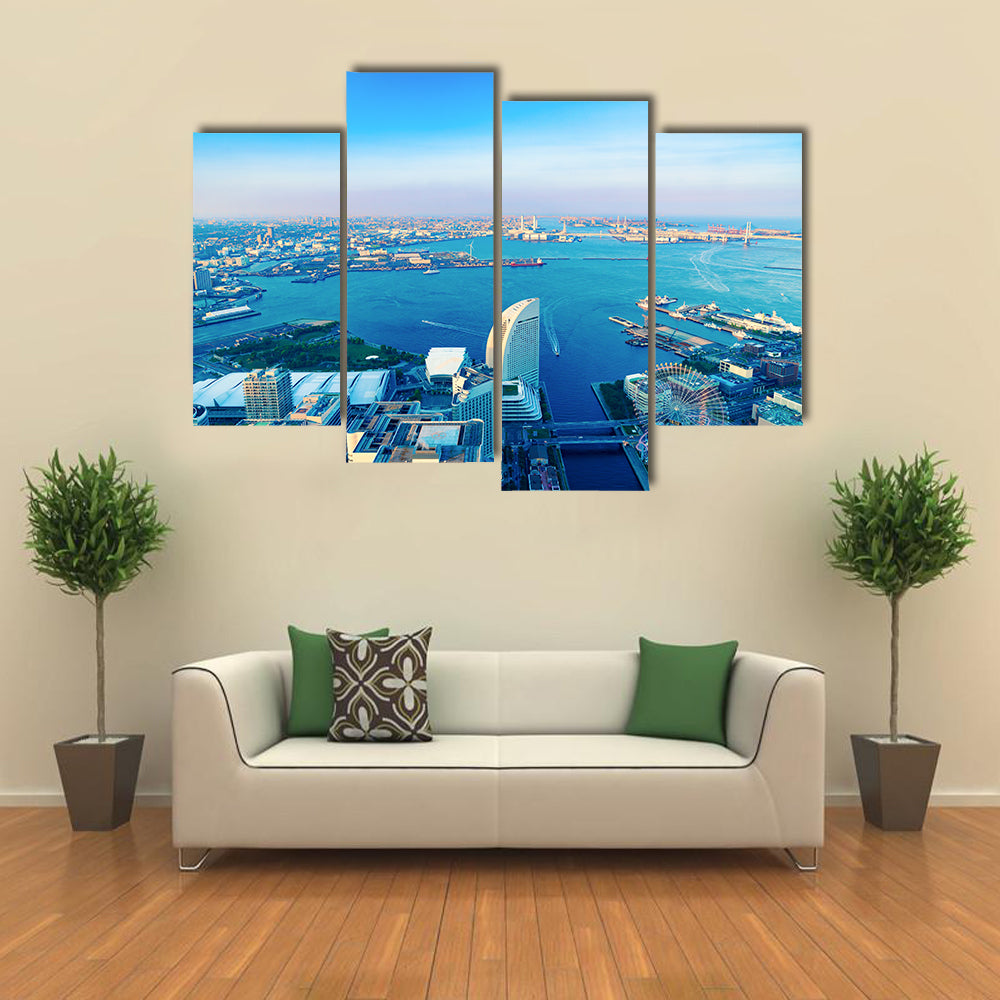 The View Yokohama City multi panel canvas wall art
