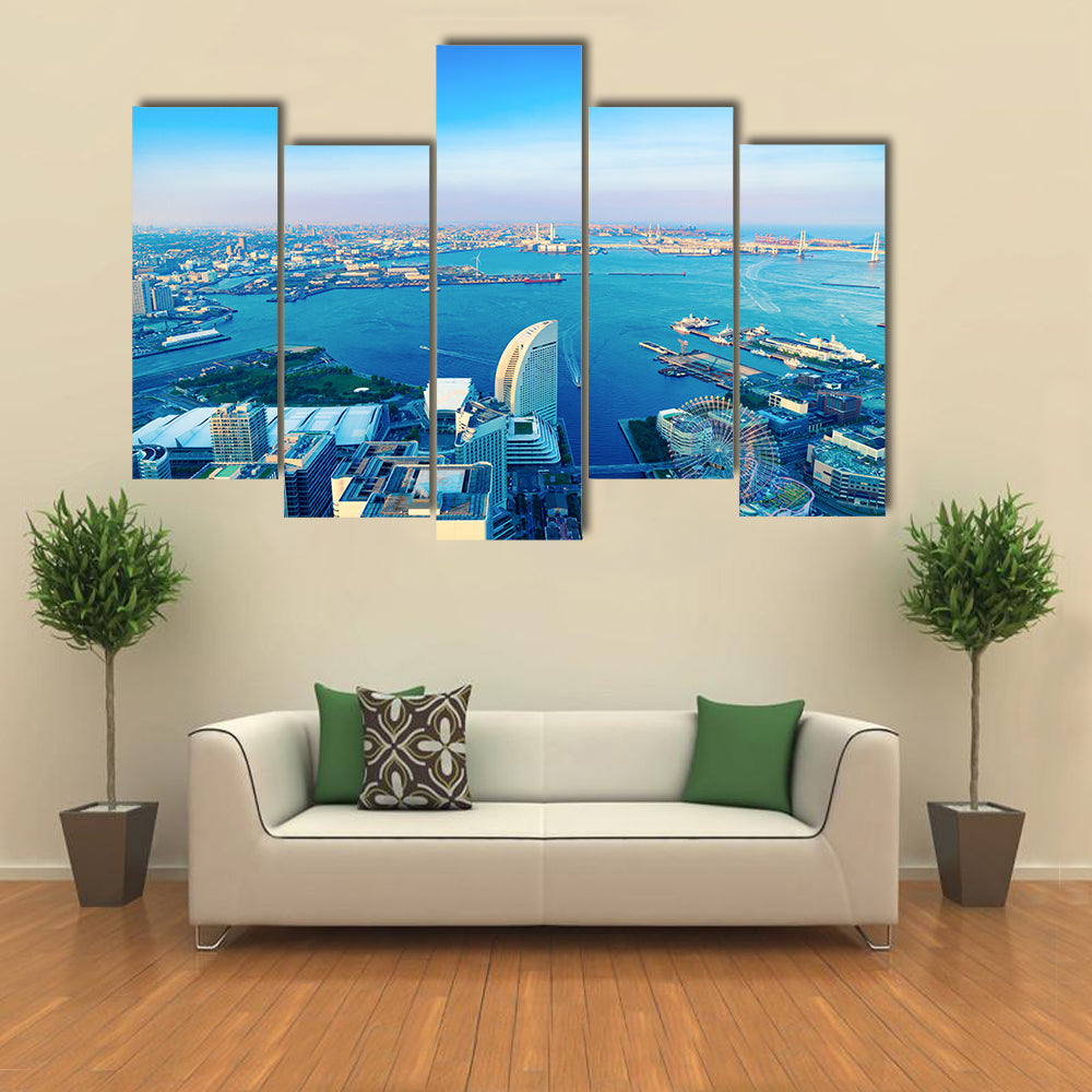 The View Yokohama City multi panel canvas wall art