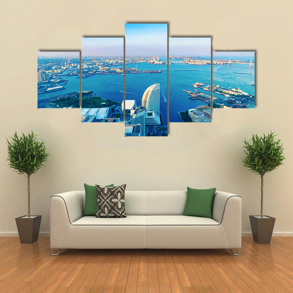 The View Yokohama City multi panel canvas wall art