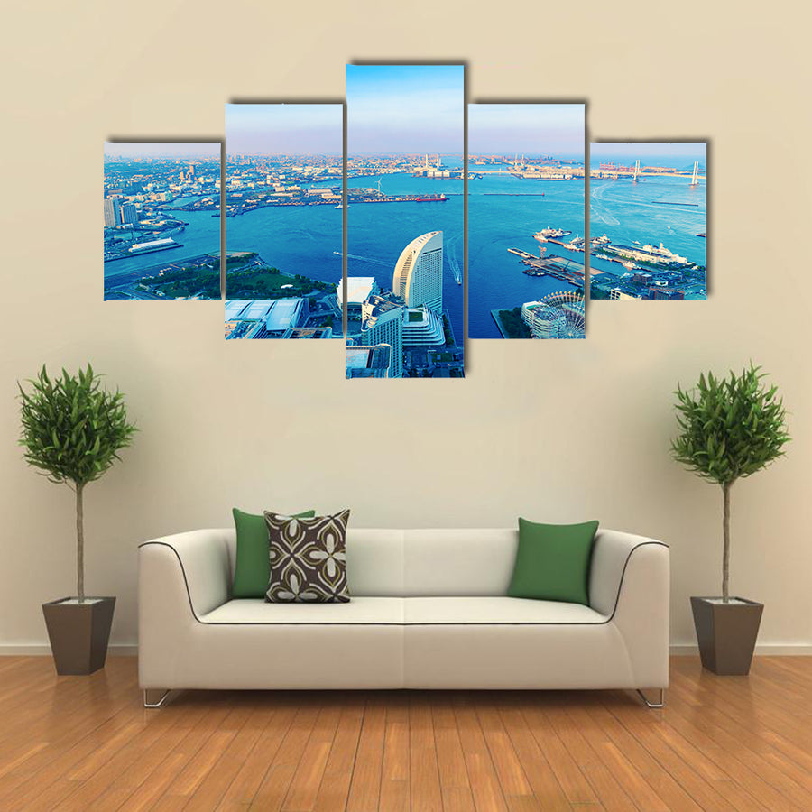 The View Yokohama City multi panel canvas wall art