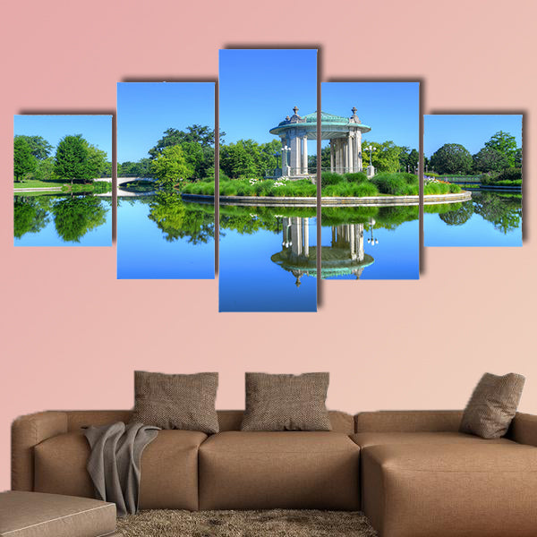 The Forest Park bandstand in St. Louis, Missouri Multi panel canvas wall art